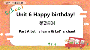 人教PEP版三上英語Unit6第2課時ALetslearnLetschant教學課件.pptx