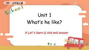 人教PEP版五年級上冊英語Unit1ALetslearnAskandanswer教學課件.pptx