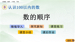 蘇教版一年級下冊數學3.5 數的順序_教學課件.pptx