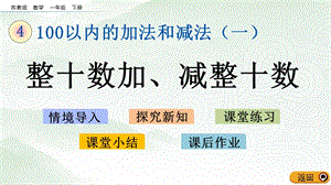蘇教版一年級(jí)下冊(cè)數(shù)學(xué)4.1 整十?dāng)?shù)加、減整十?dāng)?shù)_教學(xué)課件.pptx