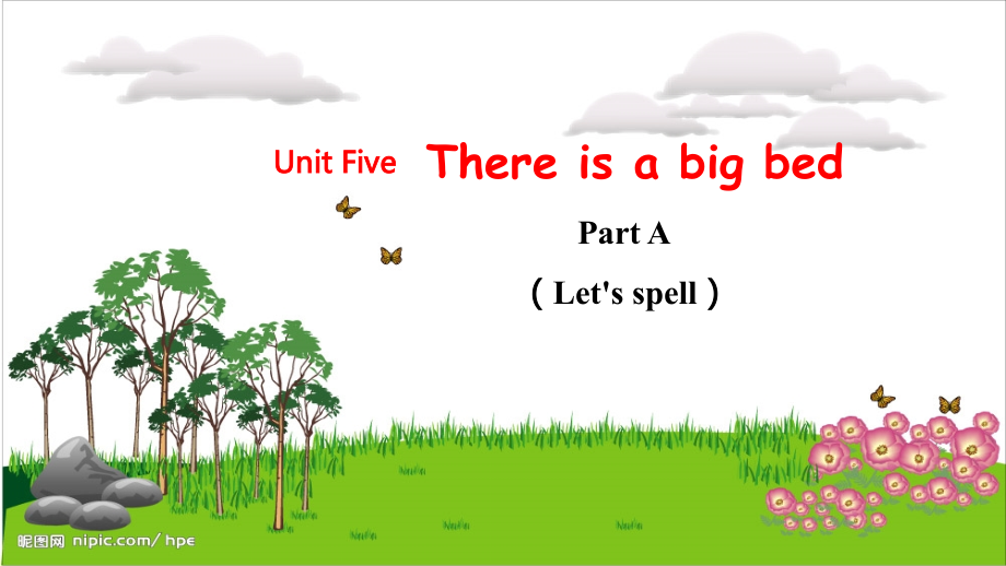 人教PEP版五上英語Unit 5 Part A Let's spell教學課件.rar