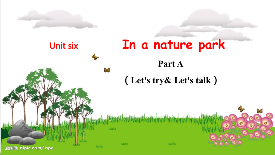 人教PEP版五上英語Unit 6 Part ALet's try & Let's talk教學課件.rar