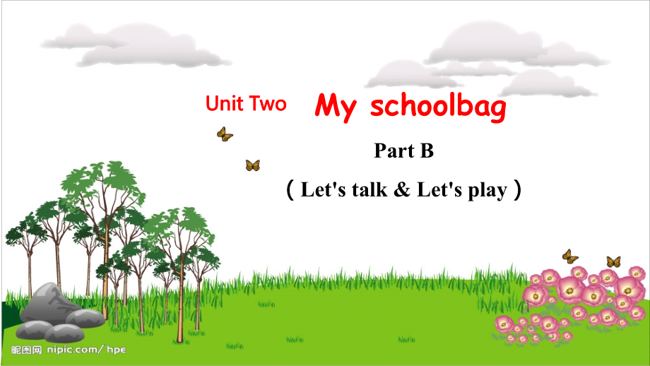 人教PEP版四上英語Unit2PartBLetstalkLetsplay教學課件.rar