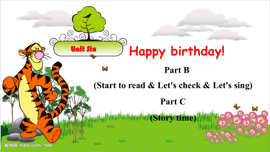 人教PEP版三上英語Unit 6 Part B Start to read&Let's Check & Let's sing & Part C Story time教學課件.rar