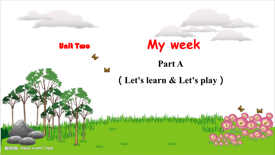 人教PEP版五上英語Unit 2 Part ALet's learn & Let's play教學課件.rar