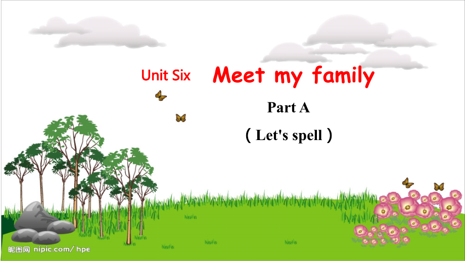 人教PEP版四上英語Unit 6 Part ALet's spell教學課件.rar