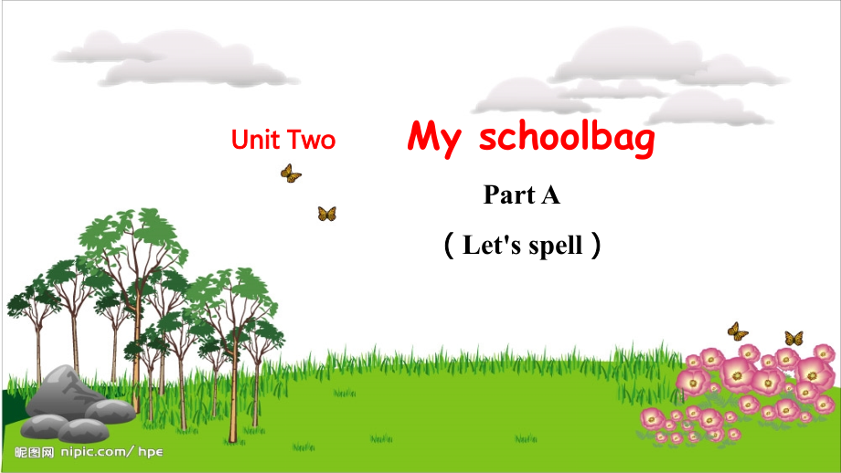 人教PEP版四上英語Unit2PartALetsspell教學課件.rar