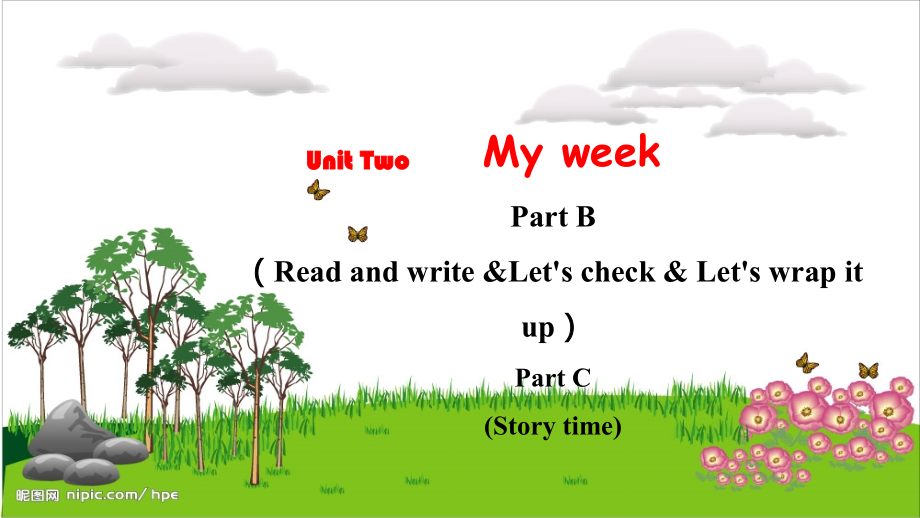 人教PEP版五上英語Unit2PartBReadandwriteLetscheckLetswrapitupPartCStorytime教學課件.rar