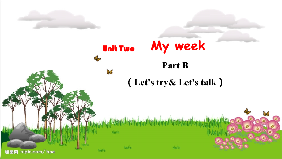 人教PEP版五上英語Unit 2 Part BLet's try & Let's talk教學課件.rar