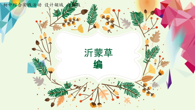 活動設計—勞技領域 主題9《沂蒙草編》【課件】.zip
