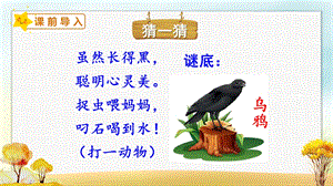 人教部編版一年級上冊語文13烏鴉喝水課件.pptx