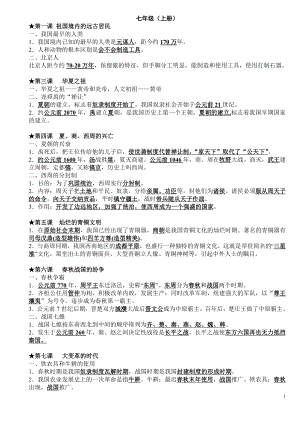 【初中歷史】全冊知識點(diǎn)全覆蓋（總56頁）.doc