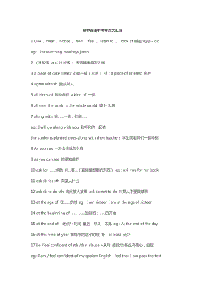 初中英語】中考考點大匯總（總22頁）.docx