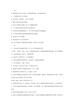 初中化學疑難點總結.docx