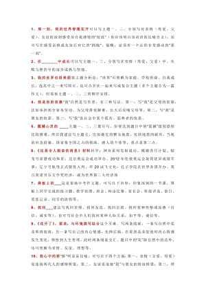 初中語文作文審題立意100例.docx