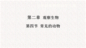 浙教版七年級上冊科學課件2.4常見的動物.pptx
