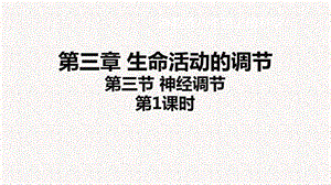 浙教版八年級上冊科學課件3.3神經調節.ppt