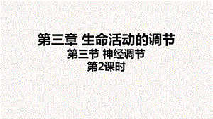 浙教版八年級上冊科學課件3.3神經調節.ppt