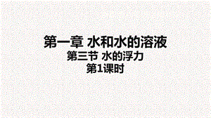 浙教版八年級上冊科學課件第3節水的浮力.ppt