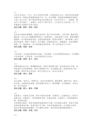 初中語文作文素材：20段滿分作文結尾.docx