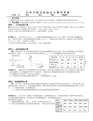 魯教版九上化學第三節 化學反應中的有關計算 教案-梁老師獲獎課.doc