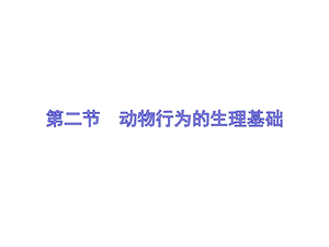 蘇教版八上生物18.2動物行為的生理基礎（課件PPT）.ppt
