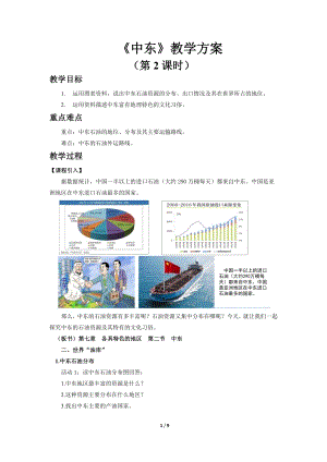 商務星球版七下地理第二節 中東（第2課時）教案.docx