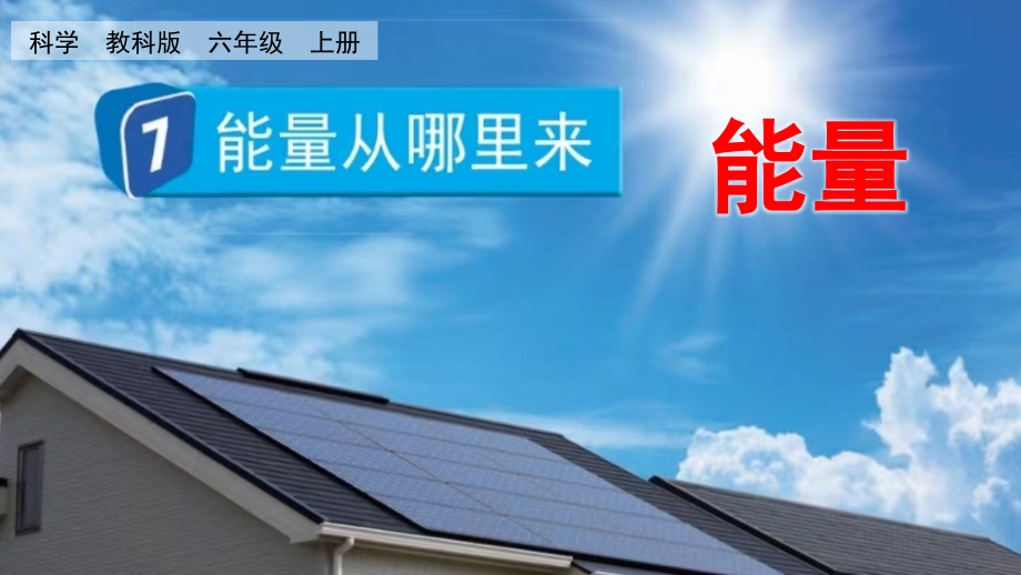 教科版六上科學(xué)4.7能量從哪里來課件含視頻素材.rar