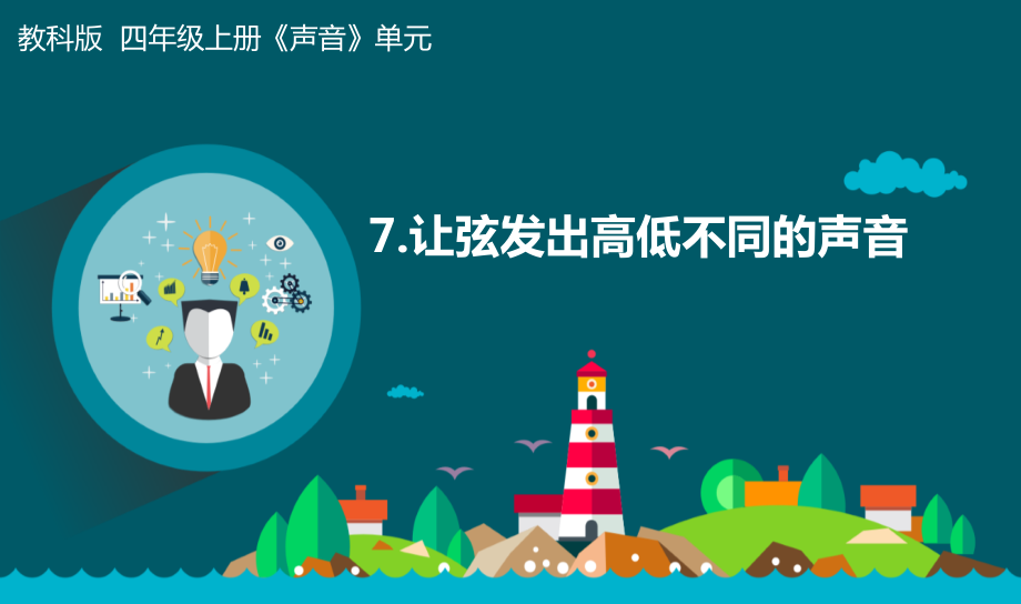 教科版四年級上冊科學1.7讓弦發出高低不同的聲音課件+教案+視頻素材.rar