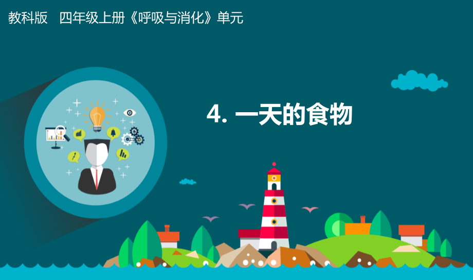 教科版四年級上冊科學2.4《一天的食物》課件+教學設計.rar
