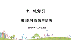 西師大版三上數(shù)學總復(fù)習第1課時 乘法與除法 課件.ppt