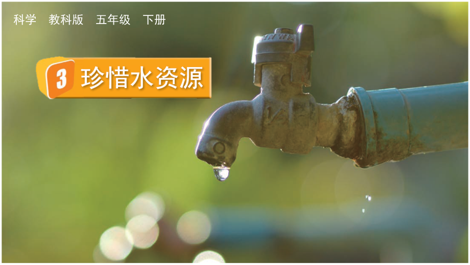 教科版五下科學3.3珍惜水資源課件含視頻素材.rar