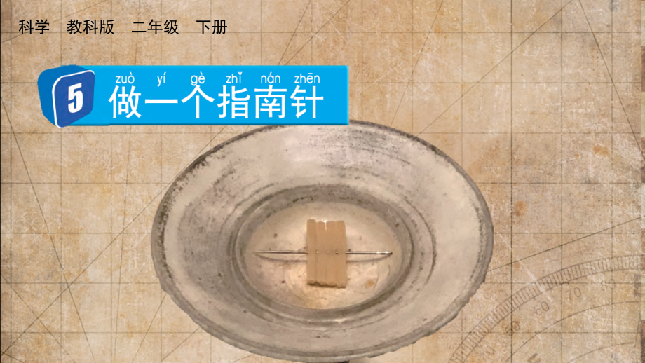 教科版二下科學(xué)1.5做一個指南針課件含視頻素材.rar