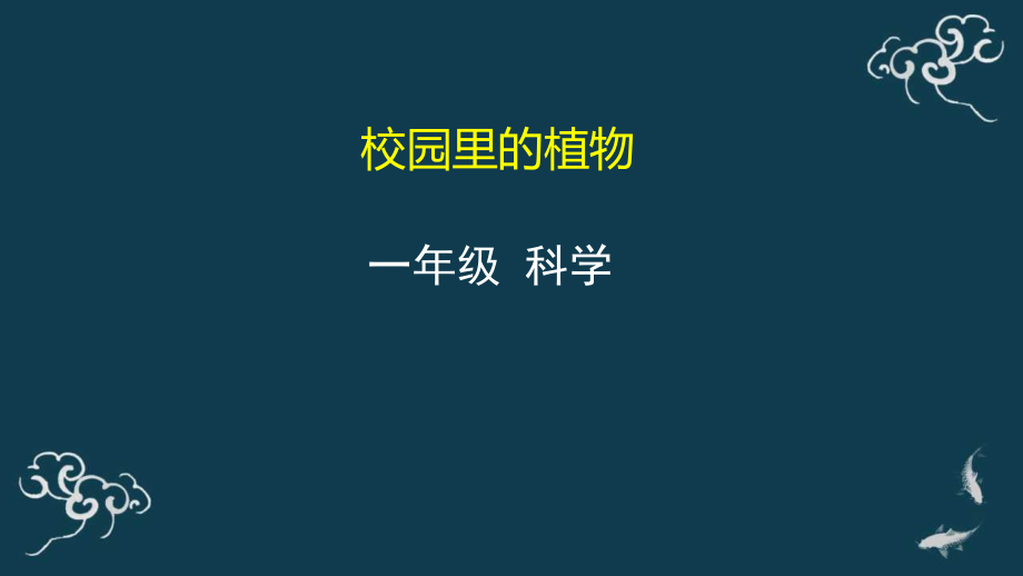 教科版一年級上冊科學7校園里的植物 課件+教案+素材.rar