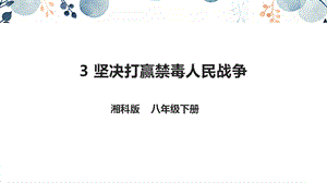 地質(zhì)版八下生命與健康常識第3課《堅決打贏禁毒人民戰(zhàn)爭》課件.pptx