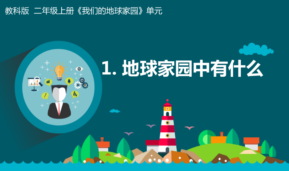 教科版二年級上冊科學1.1地球家園中有什么 課件+教案+素材.rar