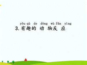 湘科版二年級上冊科學(xué)3有趣的動物反應(yīng)課件.ppt