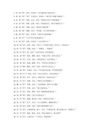 初中語文應知應會文言文常見字詞全梳理.docx