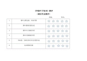 小學(xué)綜合實(shí)踐活動-學(xué)做葉子標(biāo)本-劉-評測練習(xí).doc