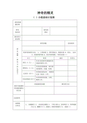 小學綜合實踐活動-神奇的精靈-游-評測練習.doc