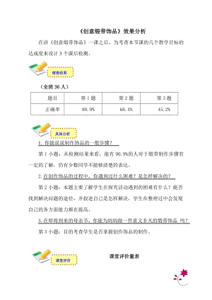 小學(xué)綜合實(shí)踐活動(dòng)-創(chuàng)意緞帶飾品-王-效果分析.doc