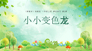 湘美版（2024）一年級上冊藝術造型美術4.3.小小變色龍 課件.pptx