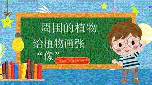 教科版小學科學一年級上冊4.給植物畫張“像” 課件.pptx