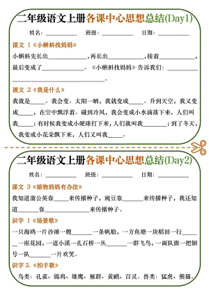 部編版二年級上冊語文 各課中心思想總結.pdf