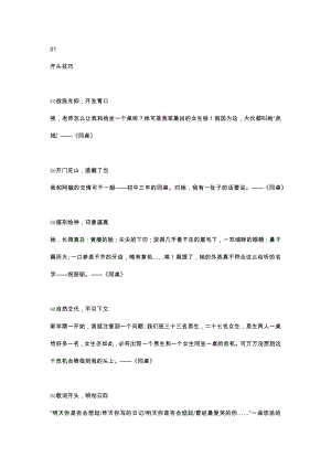 初中語文中考滿分作文萬能開頭＋結尾＋滿分范文.docx