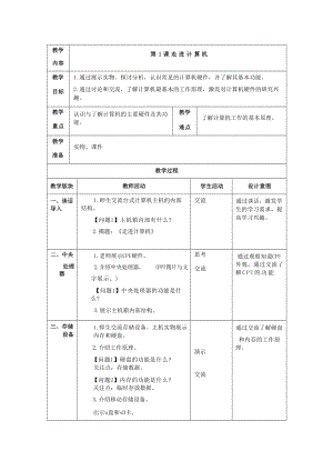 浙攝影版信息技術(shù)五年級(jí)下冊(cè)教案（全冊(cè)表格式總48頁(yè)）.docx