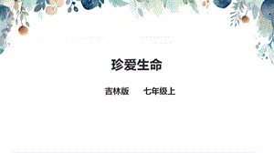 吉林版七年級上冊《家鄉》第2課《珍愛生命》教案.pptx