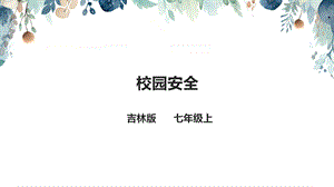 吉林版七年級上冊《家鄉》第12課《校園安全》課件.pptx