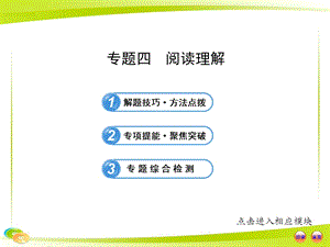 中考英語復習專題突破：專題四閱讀理解.ppt