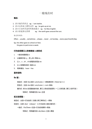 中考英語八大時態(tài)總結(jié)與練習.docx